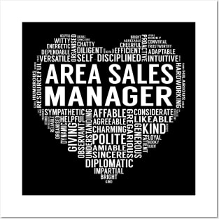 Area Sales Manager Heart Posters and Art